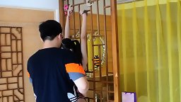 CHINESE CUTE GIRL HANDCUFFS BDSM BONDAGE