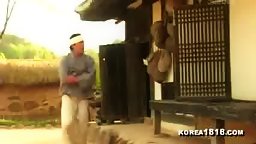 Korean Sex In The Wood